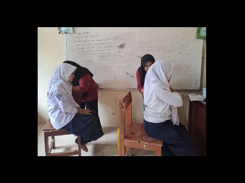 Pelaksanaan Bias HPV pada siswa Kelas IX dari Puskesmas Widoropayung Besuki Situbondo