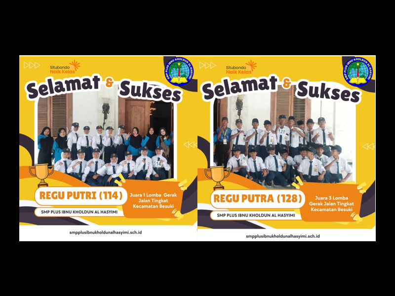 Perjuangan yang membuahkan hasil terbaik, di Lomba Gerak Jalan Tingkat Kecamatan Besuki